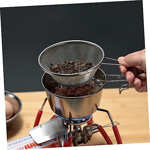 Effortlessly Strain Caught Fish with This Folding Colander Sieve Set of 2