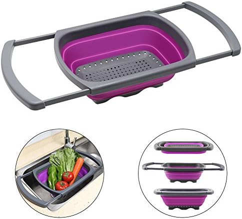 QiMH Collapsible Kitchen Colander Set 6-Quart