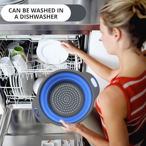 Killers Blue Collapsible Kitchen Colander