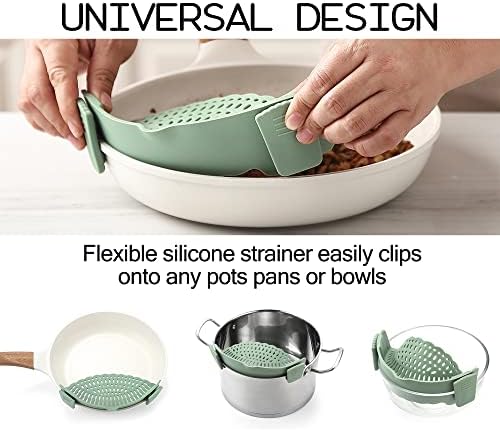 Adjustable Colander Easy Drain and Dry 145-195-inch Collapsible