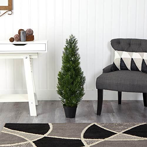 Nearly Natural 3ft IndoorOutdoor Mini Cedar Pine Tree Sturdy Durable
