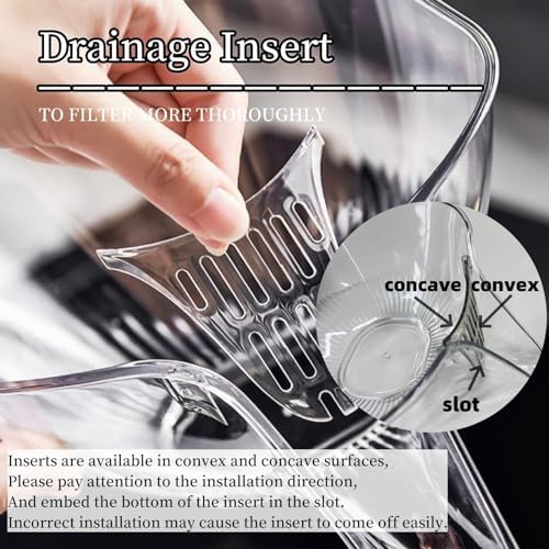 Streamline Design Multifunctional Drain Basket with Spout