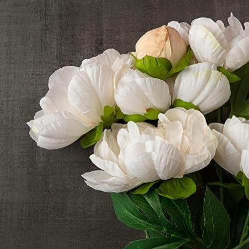 Elegant Cream Peony Bush for Home Dcor