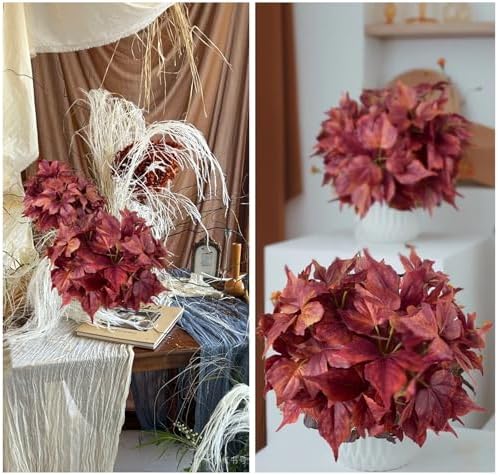 3-Piece Autumn Ivy Bushes Realistic Fall Decor