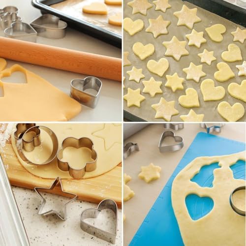 Heart-Shaped Mini Cookie Cutters Perfect for Baking Crafting