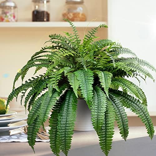 Single Silky Artificial Boston Fern Bush 48-Inch Artif