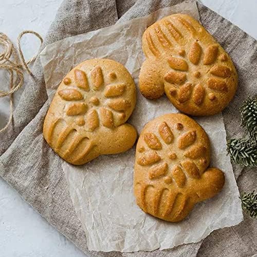 SNOOSZ Christmas Wooden Cookie Molds - Unique Gingerbread Snowflake Cookies