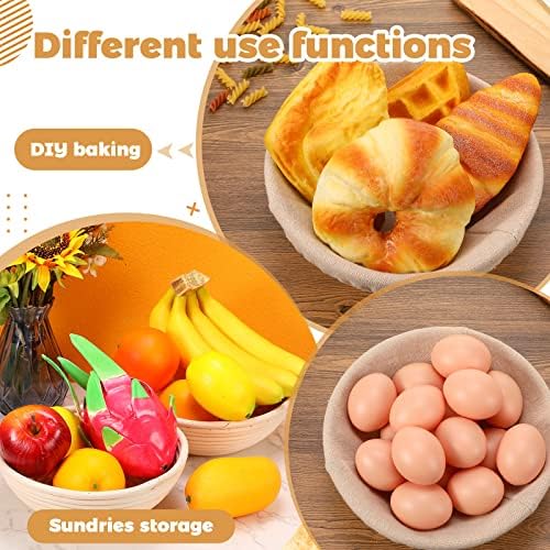 Patelai 10-Piece Banneton Proofing Basket Set