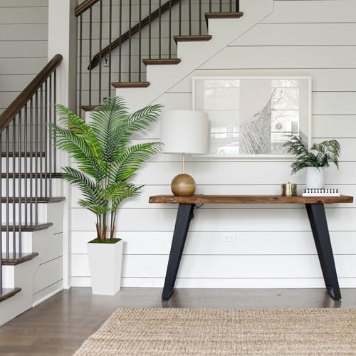 5FT Fake Palm Tree White Fake Tree with Pot
