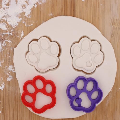 Cute Dog Paw Cookie Cutters for Bakers and Pet Enthusiasts