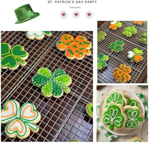 S Clover shamrock cookie cutter set St Pattys Day decor