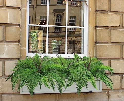 Vivid Fake Boston Fern Plants 2-Pack
