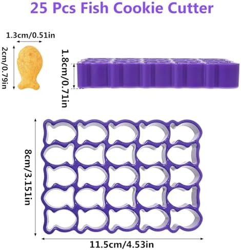Fast-Fast Small Goldfish Cookie Cutter Plastic Tool for Baking Enthusiasts