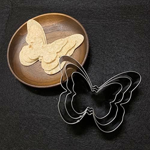 Sturdy Stainless Steel Butterfly Cookie Cutter Set