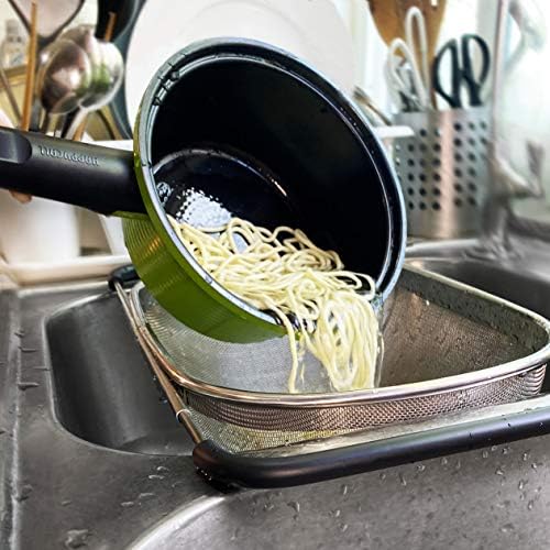 Makerstep Over the Sink Colander Strainer Basket Stainless Steel