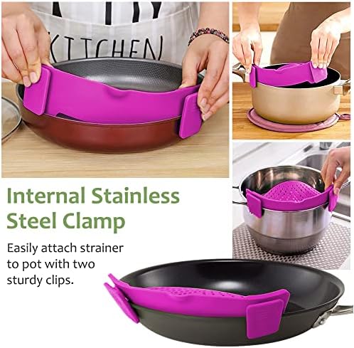 YEVIOR Clip-On Strainer for Pots