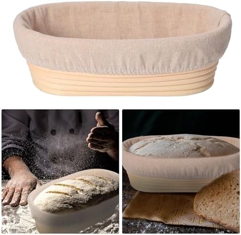 12-Pack of Rattan-Cane Bread Proofing Baskets