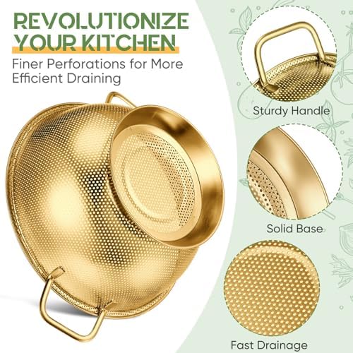 3-Piece Stainless Steel Colander Set