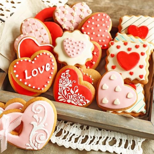 Sweet Valentines Day Heart Cookie Cutter Set