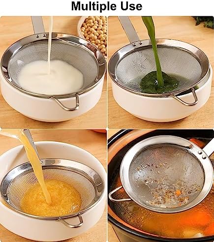 55 Stainless Steel Fine Mesh Strainer with Handle