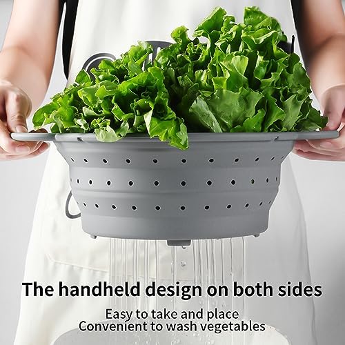 Multi-functional Silicone Colander Set with BPA-Free Collapsible Bowls