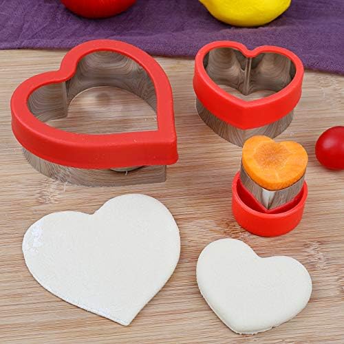Valentines Heart Shape Cookie Cutters 3-Piece Set