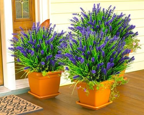 22-Piece Artificial Plants Fake Flowers Outdoors UV-Resistant