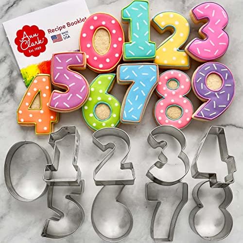 Ann Clark Number Cookie Cutters 9-Piece Set