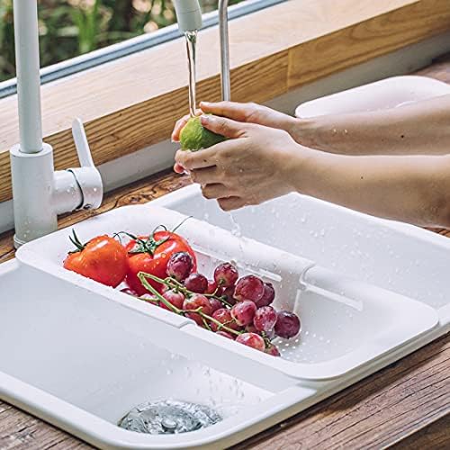 Collapsible Sink Colander and Strainer Basket