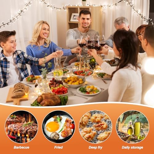 Stainless Steel Oil Strainer Pot for Cooking Camping