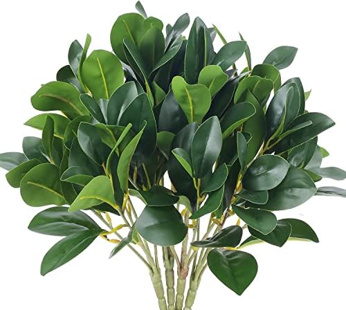 8Pcs 3D Printed Fake Eucalyptus Shrubs Faux Greenery for Home Office