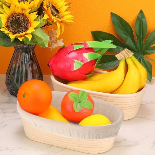 12-Pack of Rattan-Cane Bread Proofing Baskets