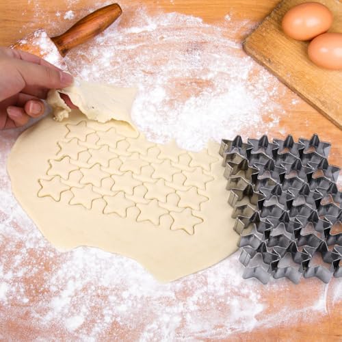 AIERSA Star Cookie Cutter 20 Cavities Mini Metal for Baking Happiness