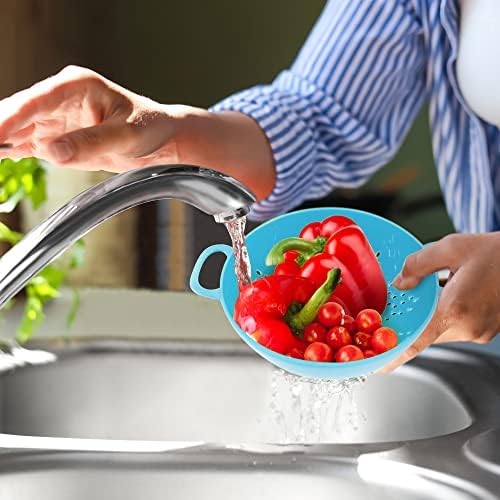 Meadow Lane 6-inch Colander BPA-Free Dishwasher Safe Light Blue