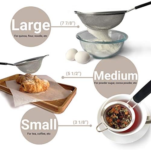 Fine Mesh Strainer Set of 3