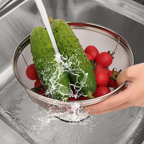 Sturdy 188 Kitchen Strainers for 543 Quarts by Tiawudi