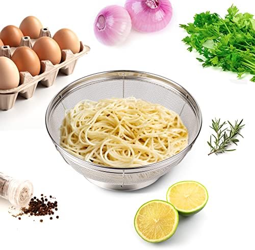 Sturdy 188 Kitchen Strainers for 543 Quarts by Tiawudi