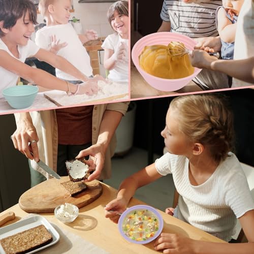 Sourdough Proofing Basket - 5 Round Silicone Baking Tools for Beginners