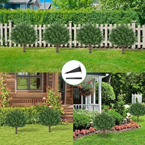 Grooo Realistic Artificial Cypress Topiary Set of 2