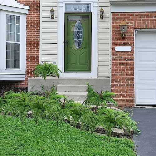 Vivid Fake Boston Fern Plants 2-Pack