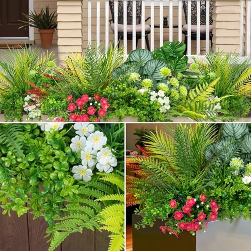 20-Piece Outdoor Artificial Plants