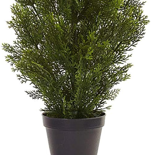 Nearly Natural 3ft IndoorOutdoor Mini Cedar Pine Tree Sturdy Durable