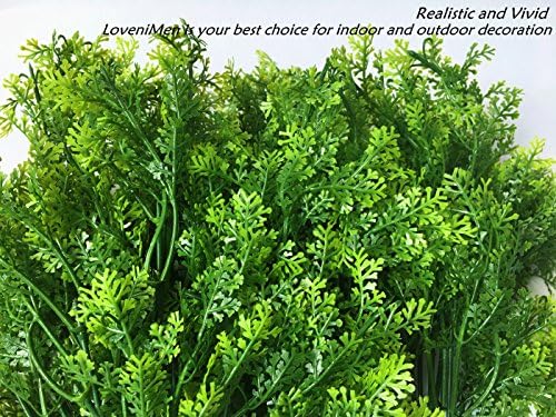4 x Realistic Plastic Shrubs for Home Garden