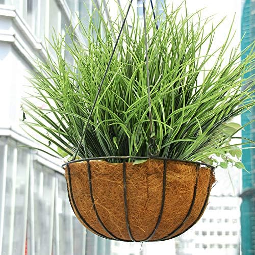 8 Fake Grass Artificial Bush Faux Grass Plants Fake Bushes