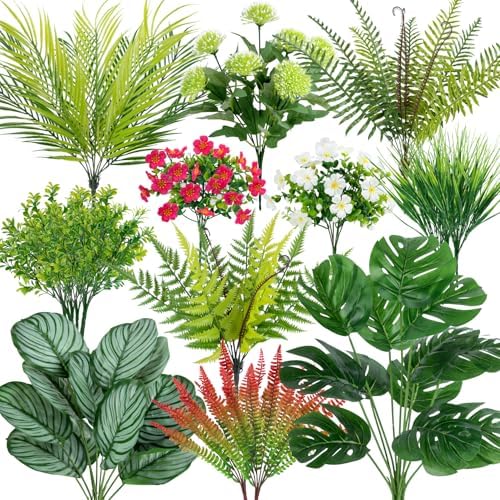 20-Piece Outdoor Artificial Plants