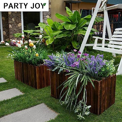 Vibrant 19 Bunches Fake Plants Outdoor