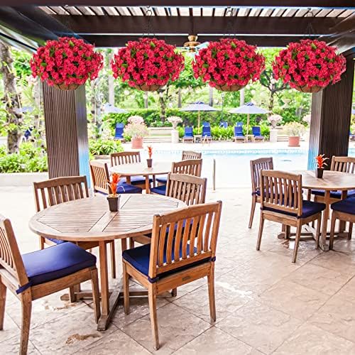 Artificial Hanging Plant Basket for patio and garden decoration