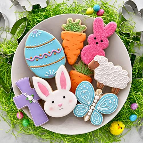 Easter Bunny Cookie Cutters Set 7-Piece by Ann Clark