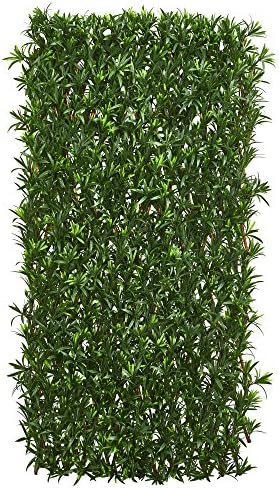 Nearly Natural Expandable Fence Green