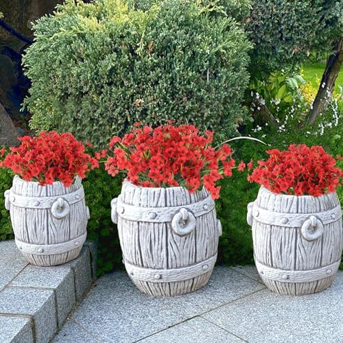 Hananona 14 Red Outdoor Artificial Flowers